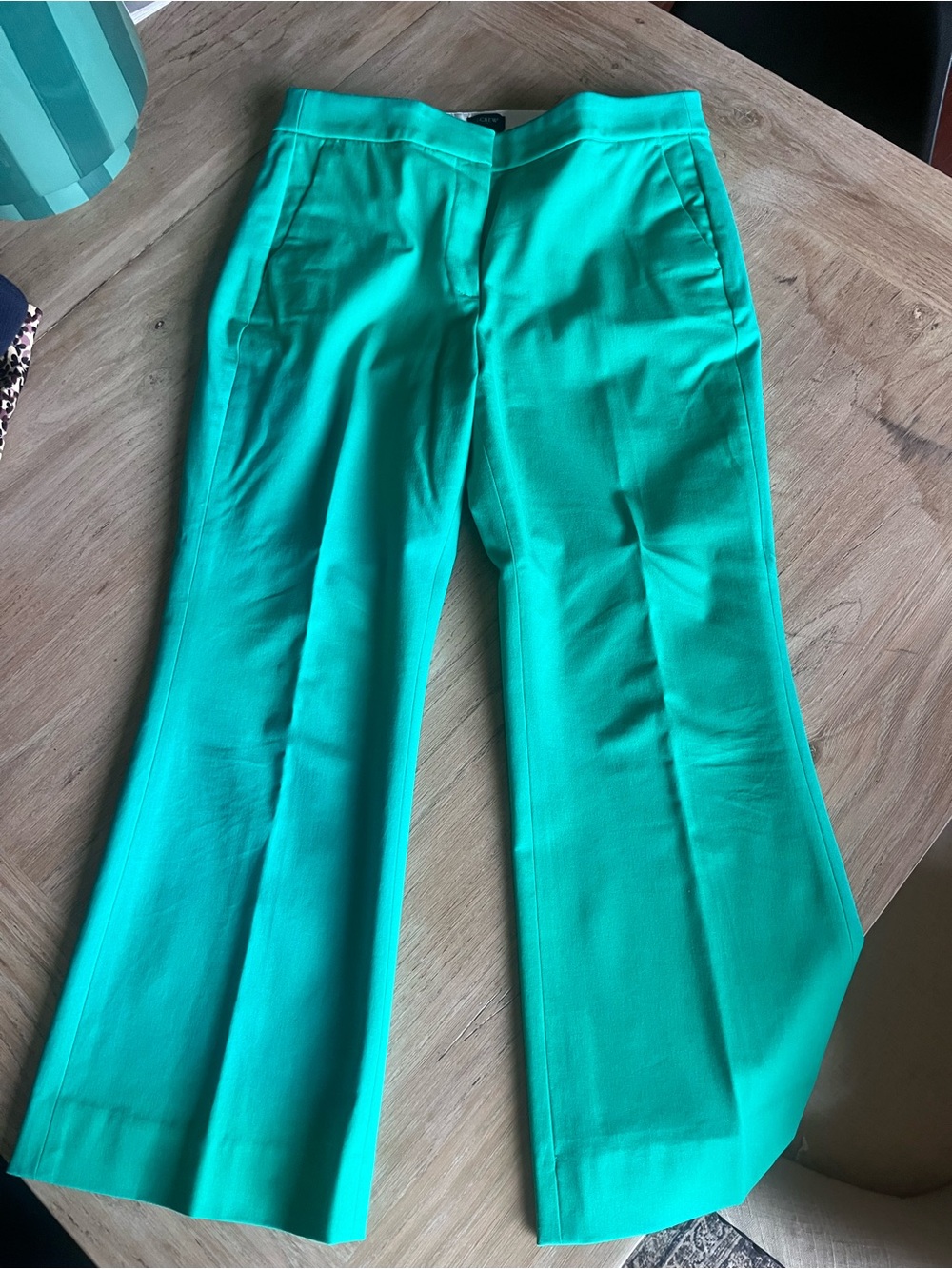 JCrew Women’s Wide-Leg Dress Pants in green